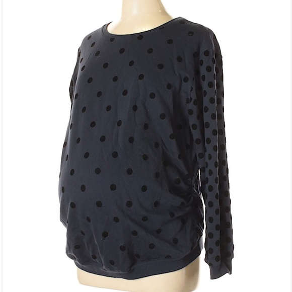 H&M Sweaters - H&M Maternity Mama Sweatshirt Polka Dot VGUC Med